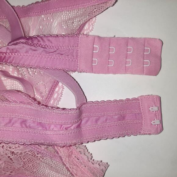 NWOT Cosabella Pink Lace Triangle Bra Petite Small - Picture 8 of 11